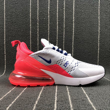Cargar imagen en el visor de la galería, Air Max 270 White-Dark Blue-Sun Red-Black Metal-Silver
