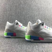 Cargar imagen en el visor de la galería, Air Jordan 3 Retro SE Quai 54 Rainbow Colorful AT9195-111