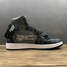 Cargar imagen en el visor de la galería, Air Jordan 1 High OG SE NRG OW Louis Vuitton Black Steel Grey Grid AO0818-001