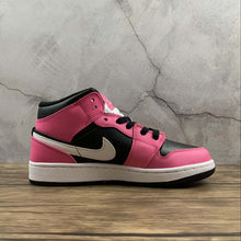 Cargar imagen en el visor de la galería, Air Jordan 1 Mid (GS) Black-White-Pinksicle 555112-002