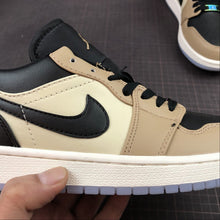 Cargar imagen en el visor de la galería, Air Jordan 1 Retro Low HI Premium Black Khaki White CQ9446-003