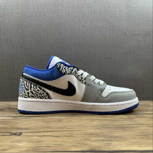 Cargar imagen en el visor de la galería, Air Jordan 1 Low White Grey-True Blue Black DM1199-140