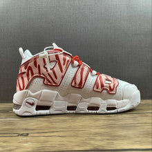 Cargar imagen en el visor de la galería, Air More Uptempo 96 White Varsity Red-White Custom 921948-102