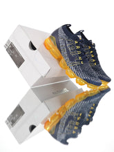 Cargar imagen en el visor de la galería, Air VaporMax Flyknit 3.0 Noche Azul Gris Blanco Brillante Naranja