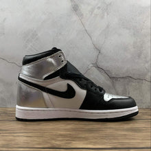 Cargar imagen en el visor de la galería, Air jordan 1 High OG Metallic Silver Black-White (2021) CD0461-001