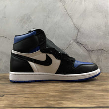 Cargar imagen en el visor de la galería, Air Jordan 1 Retro High OG Black Black-White-Game Royal (2021) 555088-041