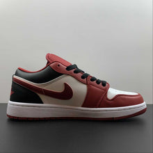 Cargar imagen en el visor de la galería, Air Jordan 1 Low Red White Black 553558-163