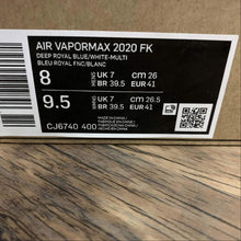 Cargar imagen en el visor de la galería, Air VaporMax 2020 FK Deep Royal Blue White-Multi CJ6740-400