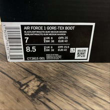 Cargar imagen en el visor de la galería, Air Force 1 GORE-TEX BOOT Black Anthracite-Gum Medium Brown CT2815-001