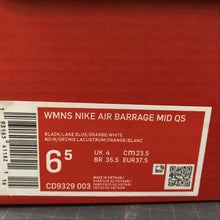 Cargar imagen en el visor de la galería, Air Barrage Mid QS Black Lake Blue Orange White CD9329-003
