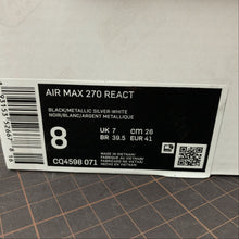 Cargar imagen en el visor de la galería, Air Max 270 React Black Metallic Silver-White CQ4598-071