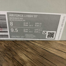 Cargar imagen en el visor de la galería, Air Force 1 High 07 White White-Red CV1753-100
