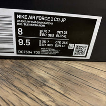 Cargar imagen en el visor de la galería, Air Force 1 CO.JP Wheat Wheat-Dark Mocha DC7504-700