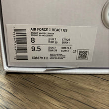 Cargar imagen en el visor de la galería, Air Force 1 REACT QS Bright White Lt.Green CQ8879-111
