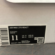 Cargar imagen en el visor de la galería, Air Max 270 React Black Gold AO4971-005