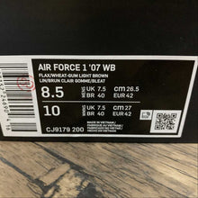 Cargar imagen en el visor de la galería, Air Force 1 07 WB Flax Wheat-Gum Light Brown CJ9179-200