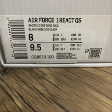 Cargar imagen en el visor de la galería, Air Force 1 REACT QS White Light Bone-Sail CQ8879-100