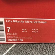 Cargar imagen en el visor de la galería, Air More Uptempo x LV Denim Black White 902290-105