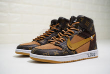 Cargar imagen en el visor de la galería, Air Jordan 1 High OG NRG OW Louis Vuitton Coffee Bronw AO0818-158