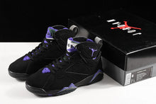 Cargar imagen en el visor de la galería, Air Jordan 7 Retro Ray Allen Bucks Blackfield Purple-Fir-Dark Steel Grey