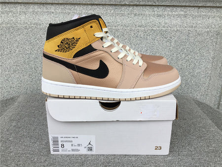 Air Jordan 1 Mid SE Particle Beige Black (2021) DD2224-200