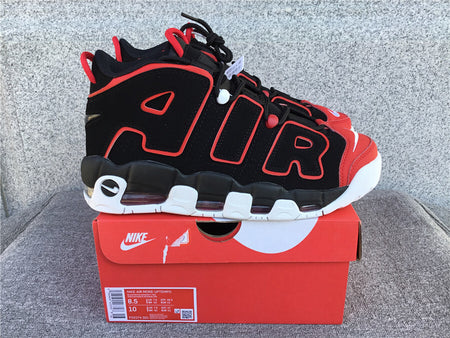 Air More Uptempo 96 Black University Red White D0274-001