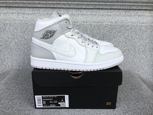 Air Jordan 1 Mid White Photon Dust Grey Fog DC9035-100