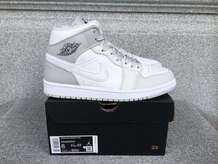 Air Jordan 1 Mid White Photon Dust Grey Fog DC9035-100