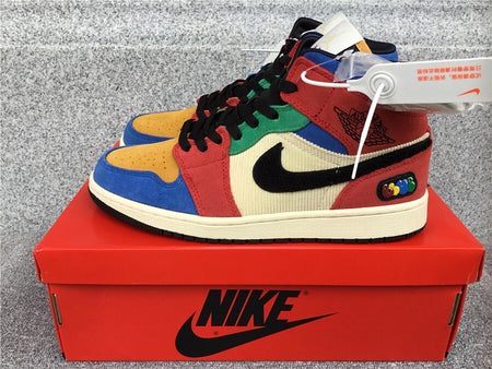 Air Jordan 1 Mid Fearless Blue Red Black CU2805-100