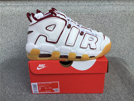 Air More Uptempo GS White Team Red Gum FJ2846-100