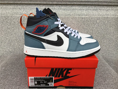 Air Jordan 1 Mid Fearless Black Gym Red White CU2802-100
