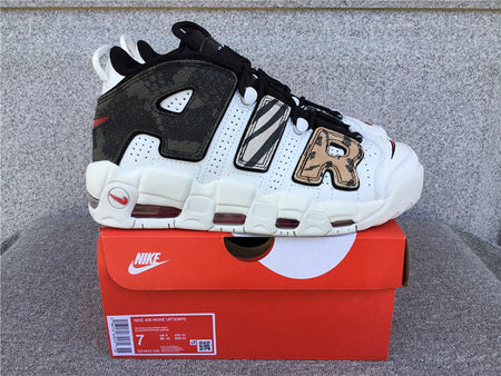 Air More Uptempo Animal White Black Leopard Print DZ4843-100