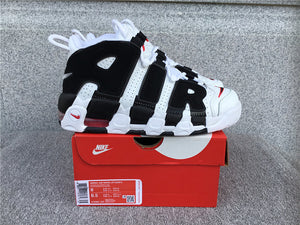 Air More Uptempo White Black University Red 414962-105