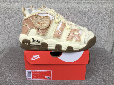 Air More Uptempo GS Coconut Milk Team Gold Gum Dark Brown DX1939-100