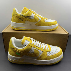 Louis Vuitton Trainer Snaker x Air Force 1 Yellow White LK0230