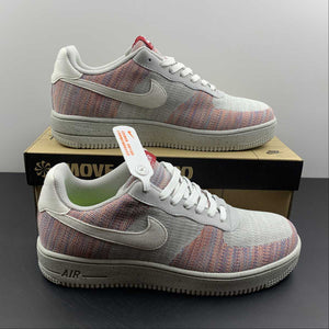 Air Force 1 Low Crater Wolf Gray Pure Platinum Gym Red DC4831-002