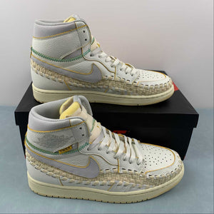 Union x Bephies Beauty Supply x Air Jordan 1 Retro High OG SP Sail Wolf Grey Muslin Pale Vanilla FD2565-100