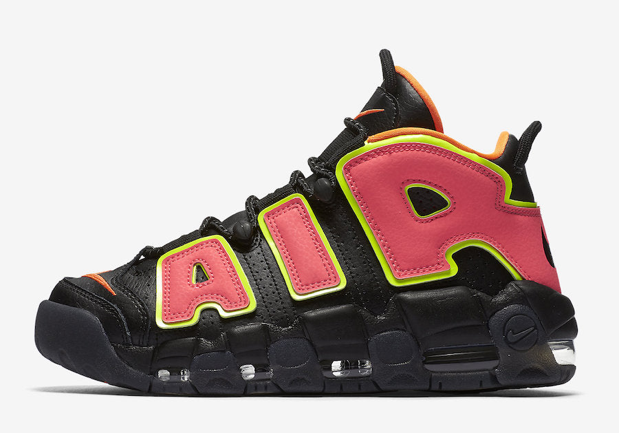 Air More Uptempo Pink Pinch Hot Black Volt 917593-002