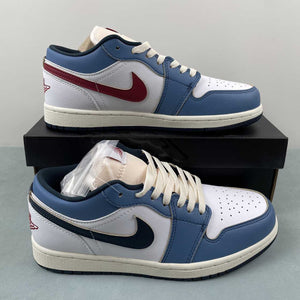 Air Jordan 1 Low SE Armory Navy White Aegean Storm HM3711-144