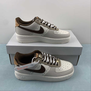 Air Force 1 Low LV8 Brogue Sail Khaki Cacao Wow FV3702-121