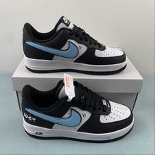 Cargar imagen en el visor de la galería, Air Force 1 07 Low Black White Blue DV0788-006
