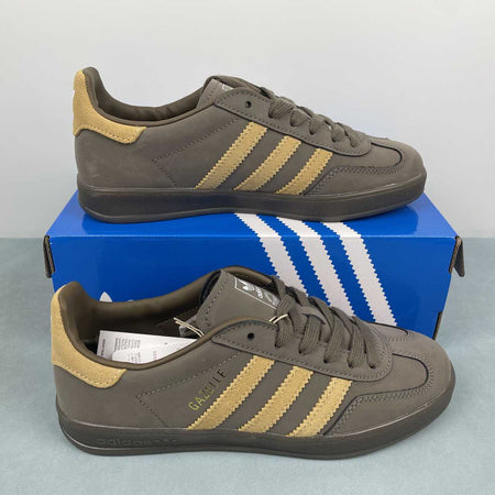 Adidas Gazelle Indoor Cargo Brown Golden Beige Cloud White JQ8386