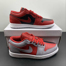 Cargar imagen en el visor de la galería, Air Jordan 1 Low SE Split Gym Red Cement Grey Black White DR0502-600
