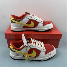 Cargar imagen en el visor de la galería, SB Dunk Low Year of the Dragon Red Yellow Off White FC1688-161
