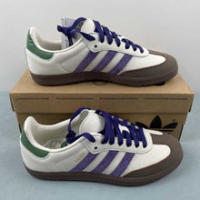 Cargar imagen en el visor de la galería, Adidas Samba OG Off White Collegiate Purple ID8349
