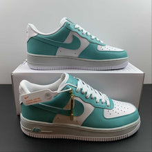 Cargar imagen en el visor de la galería, Air Force 1 07 Low White Gray Water Cyan DO7416-991
