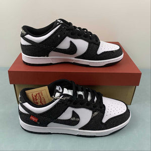 SB Dunk Low Levis Denim Black White Red LE0021-006