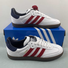 Cargar imagen en el visor de la galería, Adidas Samba OG Core White Team Victory Red Night Indigo IH4881
