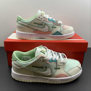 SB Dunk Low Scrap Grey Haze Phantom Light Bone Oil Green DM0802-001