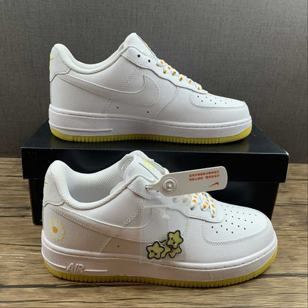 Air Force 1 07 Low White Yellow Metallic Gold CR6566-098